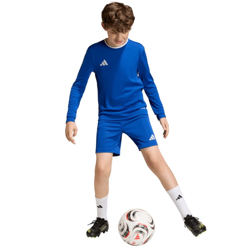 Adidas Entrada 26 Long Sleeve Jersey Kids' Shirt, kék gyerek póló KF5886