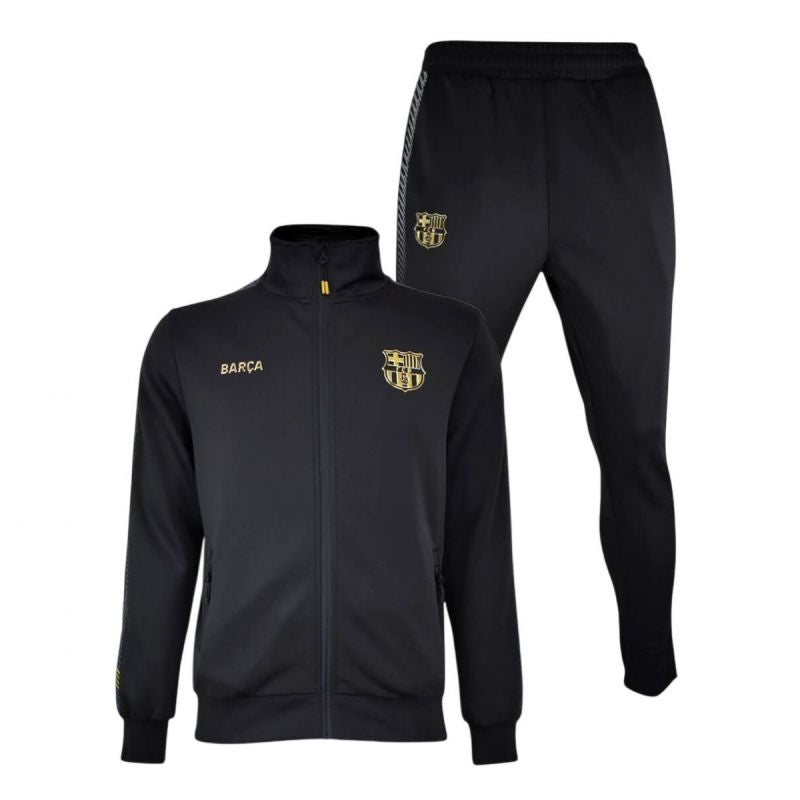 FC Barcelona Junior Tracksuit Barca fekete gyerek szett 5002CHNICP