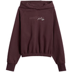 4F Women's sweatshirt F2175 dark 80S barna kapucnis pulóver 4FWSS26TSWSF217580S