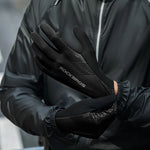 Rockbros cycling gloves spring/summer/autumn, full, size: L - black czarny \ l kesztyű