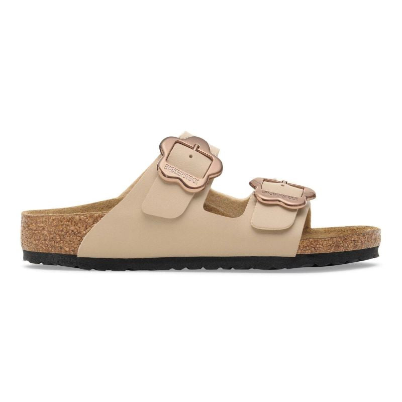 Birkenstock ARIZONA FLOWER BUCKLE KIDS 1030439 SANDCASTLE flip-flops (standard width) utcai cipő