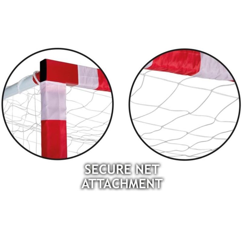 Enero GOAL NET WHITE-RED piros nets