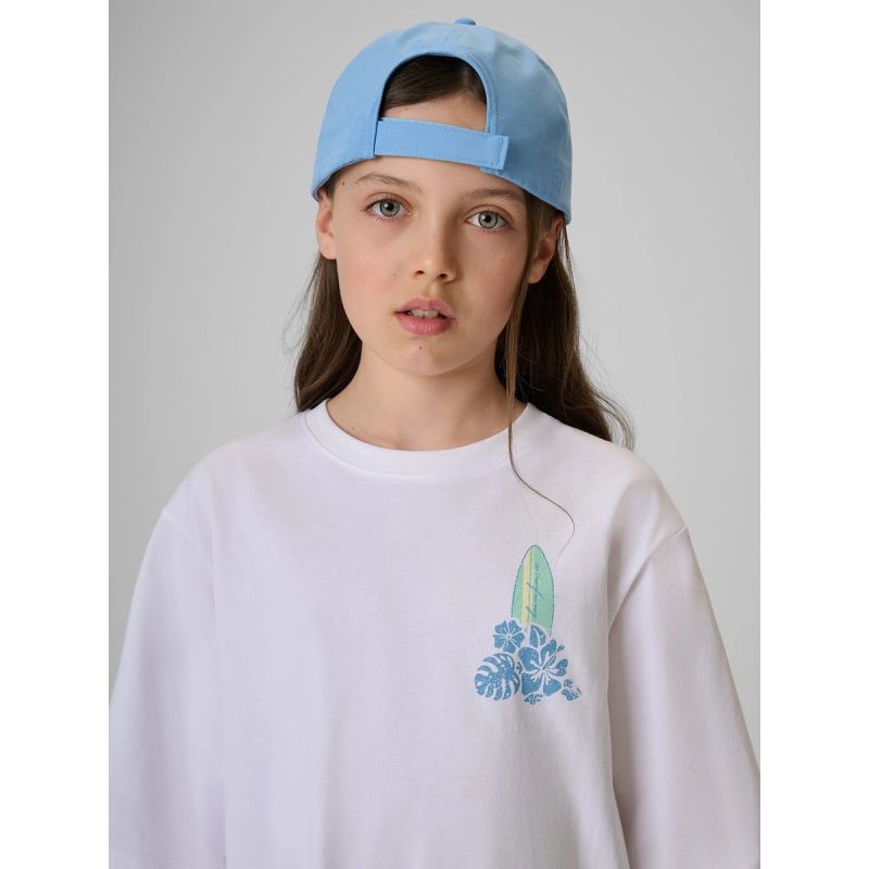 4F Girls' loose T-shirt with print 158/164 ruházat 4FJRSS26TTSHF3980-11S
