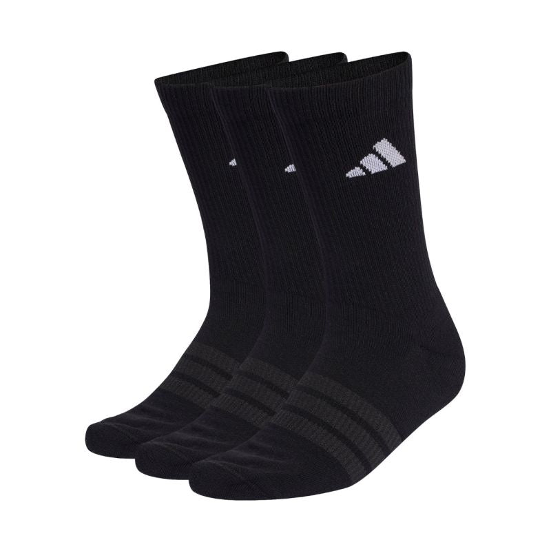 adidas Cushioned Sportswear Crew 3P Socks Black KC9626 fekete zokni