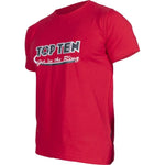 TOP TEN "Get in the ring" T-shirt (WAKO APPROVED) czerwony+m póló