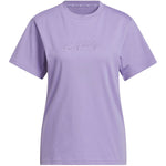 Adidas Cursive Women's T-Shirt Light Purple 2xs póló