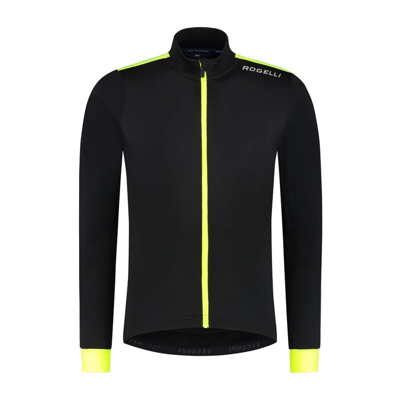 Rogelli long sleeve t-shirt CORE black-fluorescent fekete póló