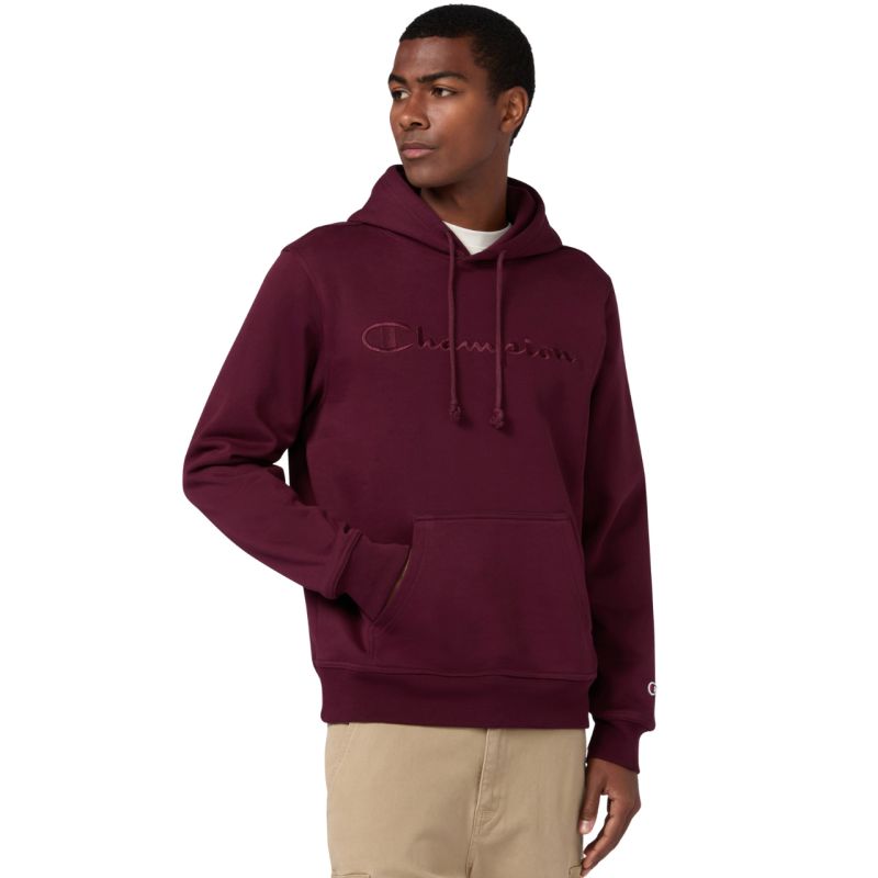 Champion Hooded Sweatshirt 220271 RS522 bordó kapucnis pulóver