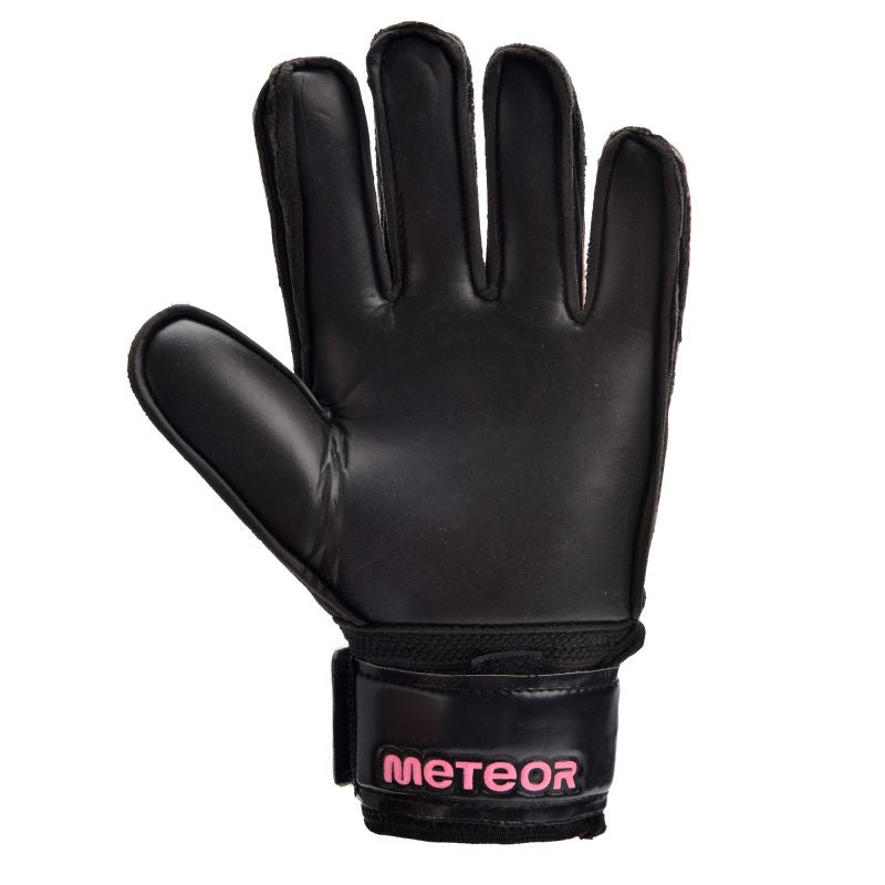 Meteor Catch 9 goalkeeper gloves black/pink uniw kesztyű