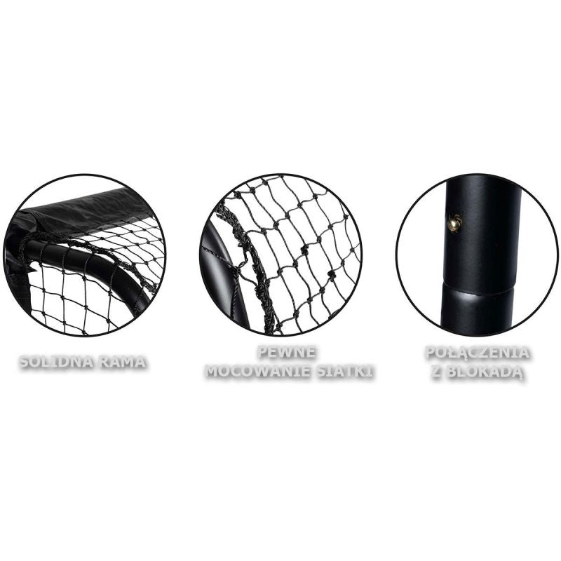 Enero Pro FOOTBALL GOAL WITH NET fekete goals, nets