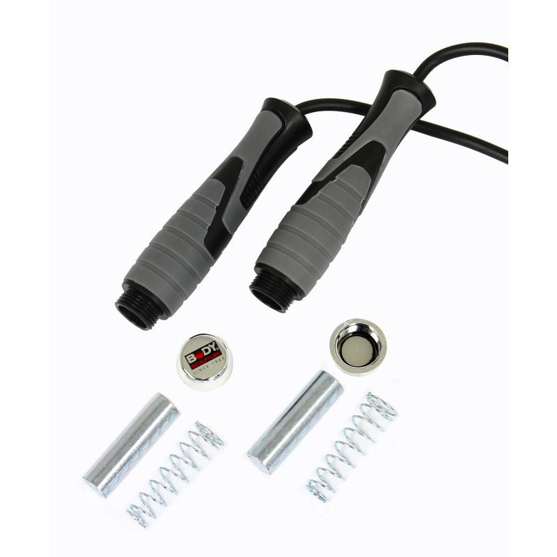 Body Sculpture Speed skipping rope with 2 x 100g weights BK szürke edzőfelszerelés BK256
