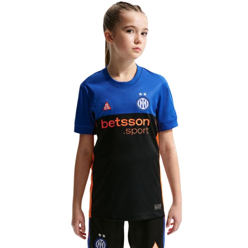 Nike Inter Milan 2026 Stadium SE Kids' Jersey Black and 413 kék mez 158014L