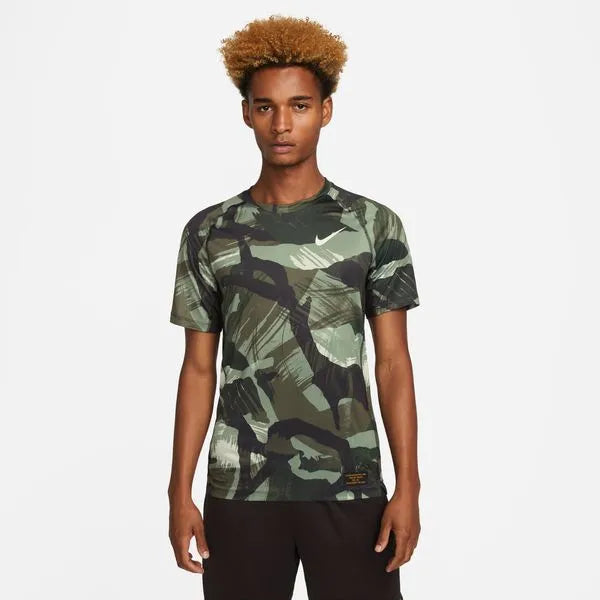 Nike Pro Dri-FIT-Men\'s Short-Sleeve Slim Camo Top Póló