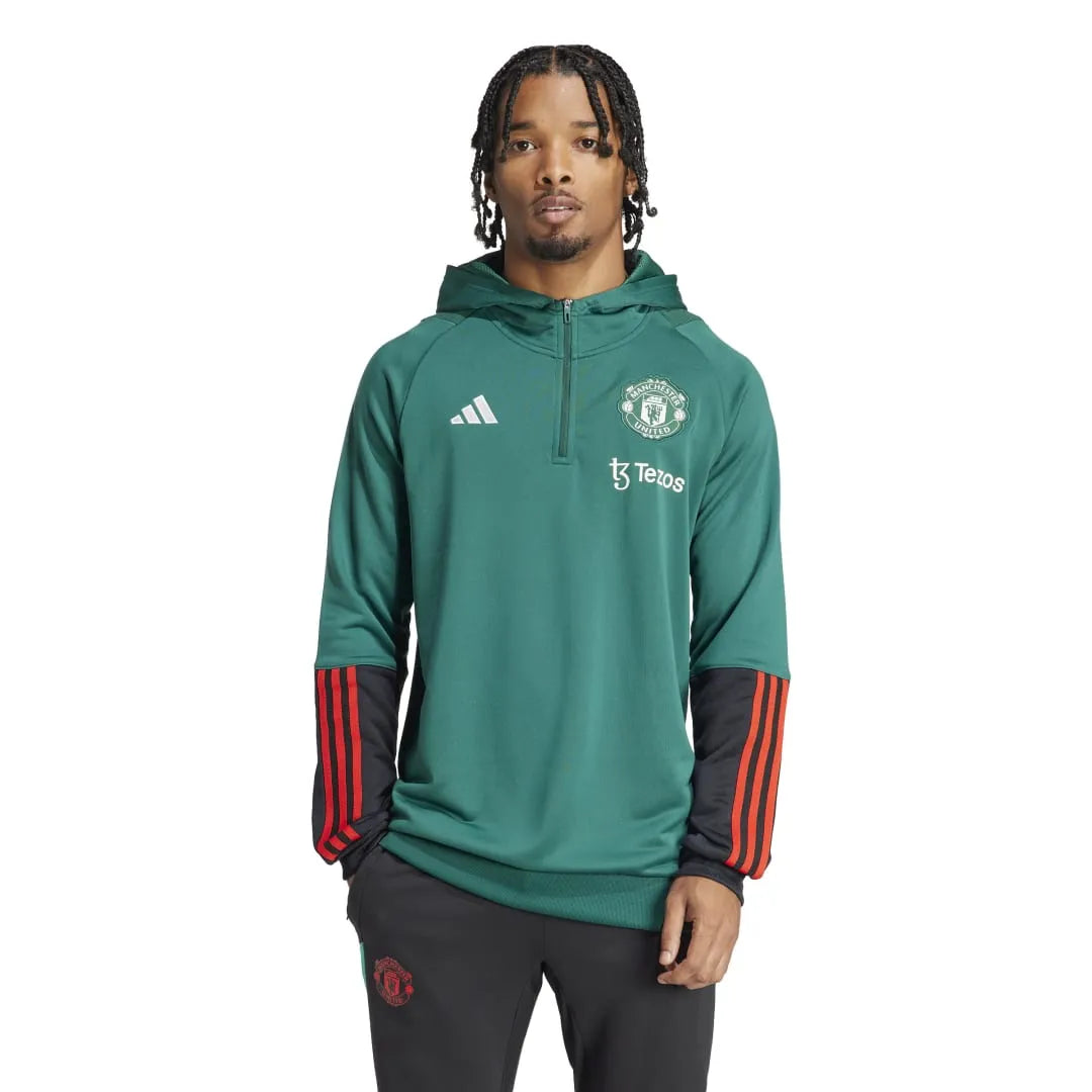 Adidas MUFC TRIO23 kapucnis pulóver - Sportmania.hu