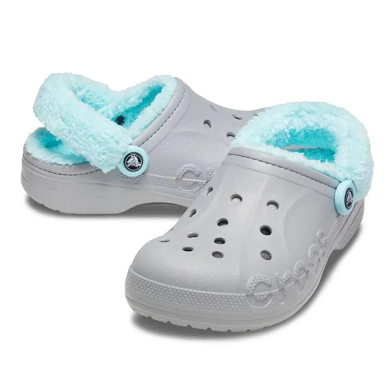 Crocs Baya Lined Fuzz Strap Clog unisex Papucs