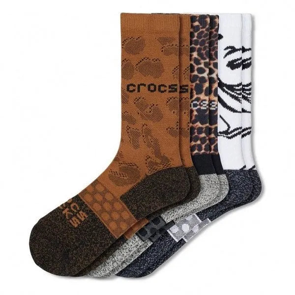 Crocs Socks Adult Crew Animal Remix 3 Pack Zokni - Sportmania.hu