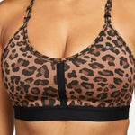 Nike_ Nike Indy-Womens Light-Support 1-Piece Pad V-Neck Leopard Print Sports Bra Sportmelltartó - Sportmania.hu