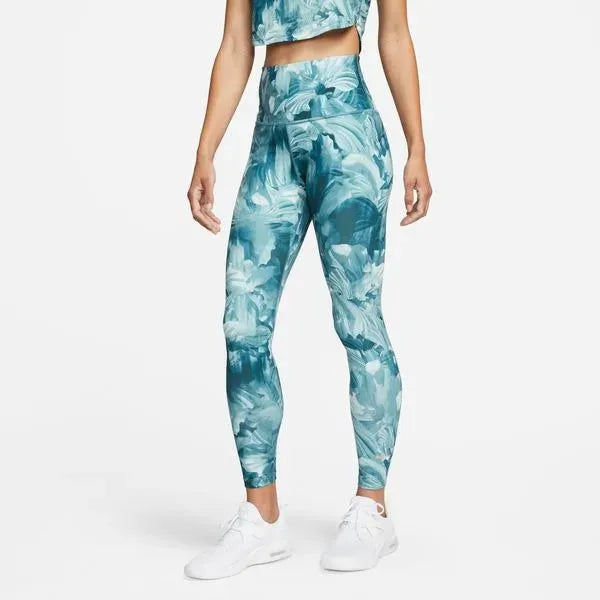 Nike_ Nike One-Womens High-Waisted 7/8 Allover Print Leggings
