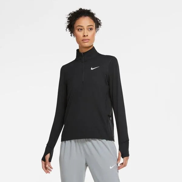 Nike_ NOS NIKE ELEMENT WOMEN\"S 1/2-Z Hosszú ujjú női Hosszú ujjú póló