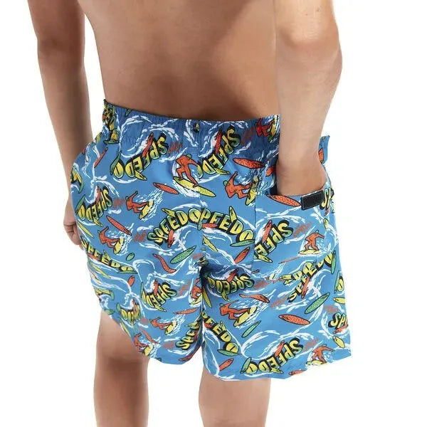 Speedo PRT 15\" WSHT JM BLUE/YELLOW (UK) Short - Sportmania.hu