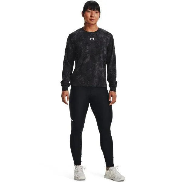 Under Armour Rival Terry Print Crew Hosszú ujjú női Pulóver