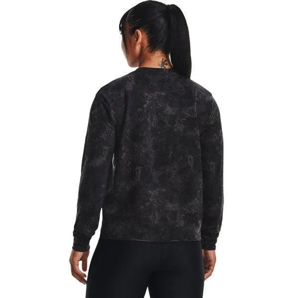 Under Armour Rival Terry Print Crew Hosszú ujjú női Pulóver