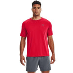 Under Armour Seamless SS férfi póló, piros Fitnesz Felső 1326413-600