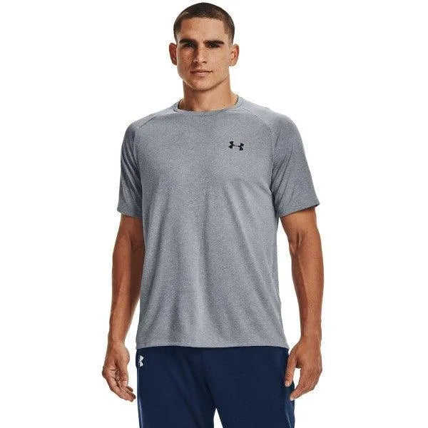 Under Armour TECH 2.0 SS férfi póló, szürke Fitnesz Felső 1326413-036
