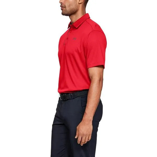 Under Armour Tech Piros Galléros férfi póló